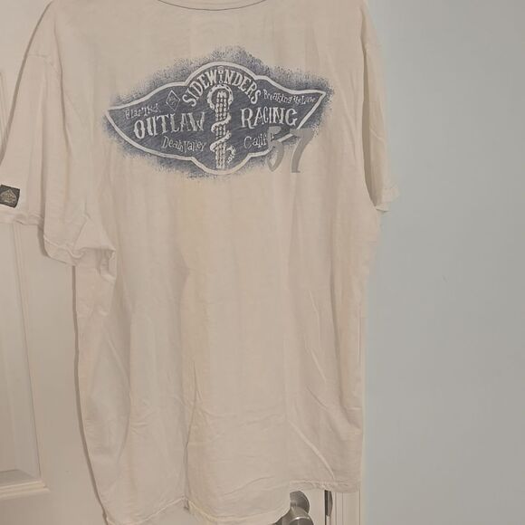 Lucky brand white Short Sleeve Tee with Crew Neck and Graphic Detail - Picture 5 of 6